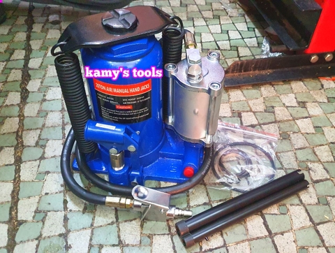 Kích con đội thủy lực dùng hơi 20 tấn loại lùn và cao chiều cao chưa đội 178mm 262mm