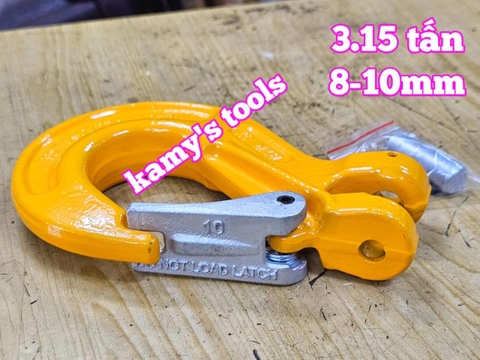Móc cẩu chốt lưỡi gà 3.15 tấn dùng cho 8-10mm Wetools WTCH-0310