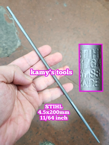 Giũa dũa tròn mài lưỡi cưa xích 4.5mm 11/64 inch STIHL dài 200mm