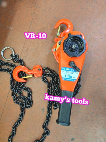 Pa lăng xích lắc tay Nitto 1 tấn 1.5m (1.5 mét) VR-10 cao cấp