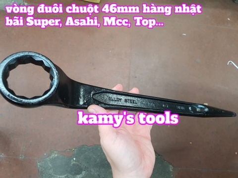 Cờ lê vòng đuôi chuột 46mm Super Asahi Mcc Top hàng Nhật bãi cao cấp