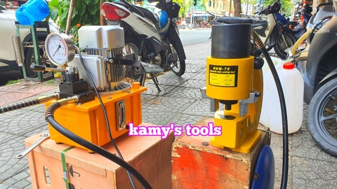 Máy đột lỗ thủy lực HHM-70 TLP 35 tấn họng sâu 110mm giống với CH-70