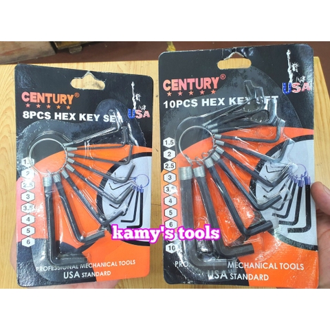 Bộ lục giác xòe mini century 8 cây và 10 cây chính hãng