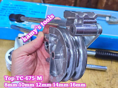 Dụng cụ uốn ống đồng mỏng Top TC-675-M cỡ 8mm 10mm 12mm 14mm 16mm gồm 2 chi tiết