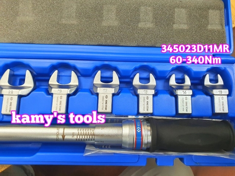 Cần siết lực Kingtony 60-340Nm 345203D11MR 1/2 inch 9 cờ lê miệng 13-30 mm