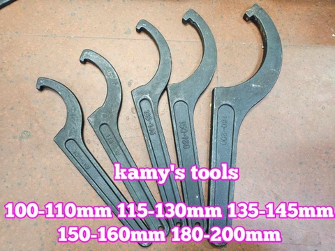 Cờ lê móc mở chén cổ 100-110mm 115-130mm 135-145mm 150-160mm 165-170mm 180-200mm Wetools WTHS100110 WTHS115130 WTHS135145 WTHS150160 WTHS180200