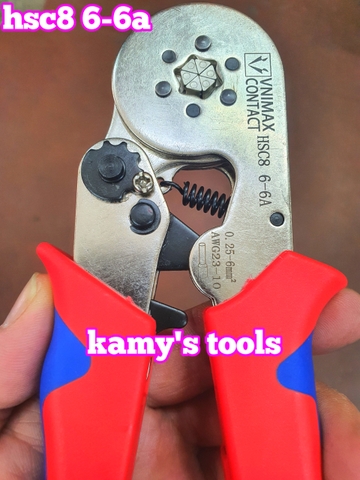 KÌm bấm cos lục giác HSC8 6-6A Vnimax Contact pin tròn rỗng tự điều chỉnh chính hãng