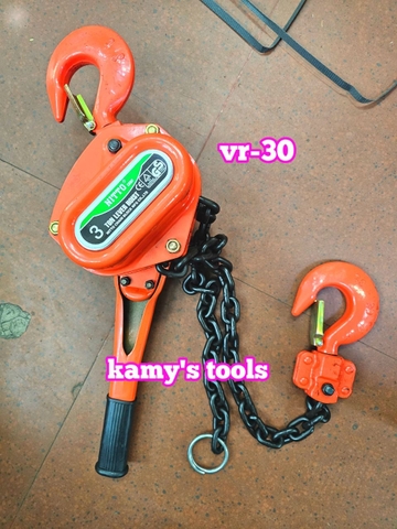 Pa lăng xích lắc tay Nitto 3 tấn 1.5m (1.5 mét) VR-30 cao cấp