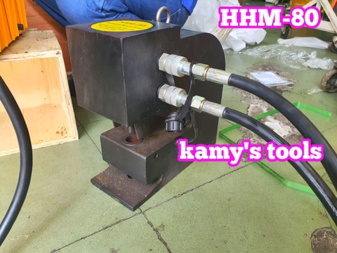 HHM-80 Máy đột lỗ thủy lực TLP  50 tấn họng sâu 115mm đột lỗ 16mm 18mm 22mm 25mm