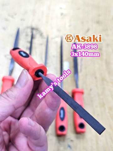 Bộ dũa giũa mini 6 cây Asaki AK-3898 cỡ 3mm 3x140mm