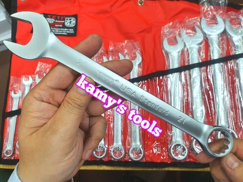 Bộ Cờ Lê Vòng Miệng Yeti 14 Cái 8-24mm Nặng Khoảng 1792g, Bộ Chìa Khóa Vòng Miệng Yeti