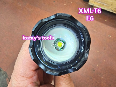 Đèn pin siêu sáng 5 chế độ XML-T6 E6 UltraFire dài 135-156mm