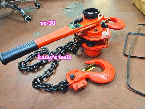 Pa lăng xích lắc tay Nitto 3 tấn 1.5m (1.5 mét) VR-30 cao cấp