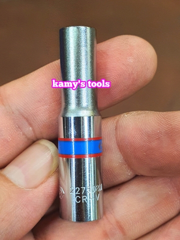 Đầu tuýp đầu khẩu E 1/4 inch dài 50mm Kingtony E4 E5 E6 E7 E8 model 227504M 227505M 227506M 227507M 227508M