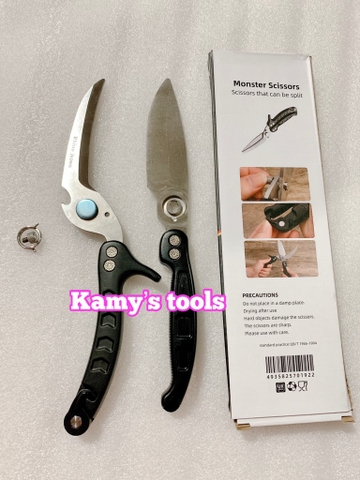 Kéo đa năng 3 trong 1 Rhino Japan ( kéo, dao,khui bia)