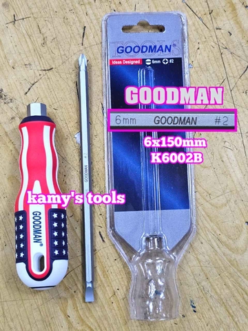 Tua vít 2 đầu bake dẹp Goodman 6x150mm K6002B chính hãng
