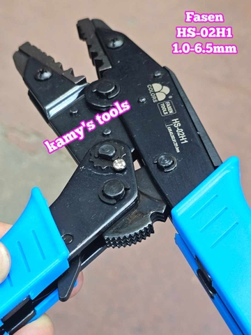 Kìm bấm cos lục giác đầu nối cáp đồng trục camera Fasen HS-02H1 đường kính 1.0-6.5mm dài 9 inch 235mm