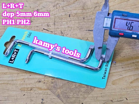 Bộ Tua Vít 2 Đầu Chữ Z L+R+T dẹp 5mm 6mm PH1 PH2