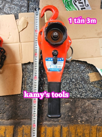 Pa lăng xích lắc tay Nitto 1 tấn 3m (3 mét) VR-10 xích chuẩn G80 cao cấp