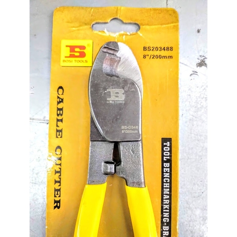 Kìm Cắt Cáp Bosi 8” Bs203488 38mm2 (Kéo Cắt Cáp, Kiềm Cắt Cáp, Kềm Cắt Cáp)