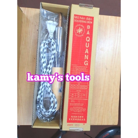 Mỏ hàn điện Bá Quang 150W cán gỗ