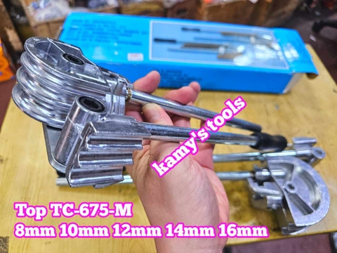 Dụng cụ uốn ống đồng mỏng Top TC-675-M cỡ 8mm 10mm 12mm 14mm 16mm gồm 2 chi tiết
