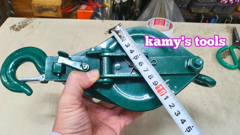 Ròng rọc đôi 1 tấn, puly sắt đôi 4 inch 100mm