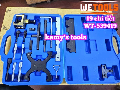 Bộ dụng cụ cân cam dưỡng đặt cam xe Ford Mazda 19 chi tiết Wetools WT-539419