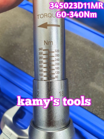 Cần siết lực Kingtony 60-340Nm 345203D11MR 1/2 inch 9 cờ lê miệng 13-30 mm