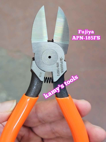 Kìm cắt nhựa kỹ thuật lưỡi bằng thẳng Fujiya APN-185FS dài 185mm