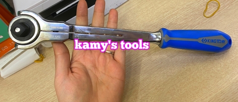 Cần siết tự động đầu lắc léo 1/2 inch Kingtony model 4752-12G dài 300mm 72 răng