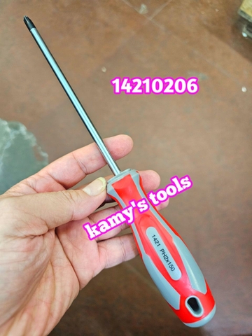 Tua vít bake dẹp Kingtony Ph2 6mm 14210206 14226506 dài 150mm 6 inch, tua vít 6mm