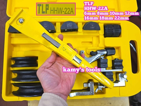 Bộ uốn ống đồng 2 chiều bằng tay TLP HHW-22A 6mm 8mm 10mm 12mm 16mm 18mm 22mm