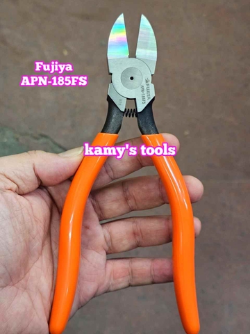 Kìm cắt nhựa kỹ thuật lưỡi bằng thẳng Fujiya APN-185FS dài 185mm