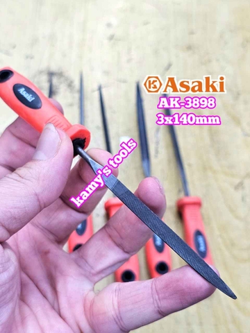 Bộ dũa giũa mini 6 cây Asaki AK-3898 cỡ 3mm 3x140mm