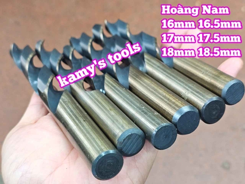 Mũi khoan inox pháp hoàng nam 16mm 16.5mm 17mm 17.5mm 18mm 18.5mm