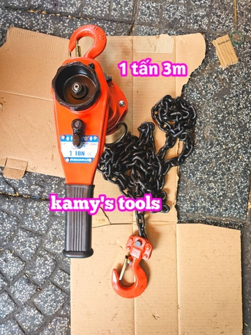 Pa lăng xích lắc tay Nitto 1 tấn 3m (3 mét) VR-10 xích chuẩn G80 cao cấp
