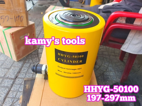 HHYG-50100 Kích thủy lực 50 tấn TLP hành trình 100mm 197mm-297mm