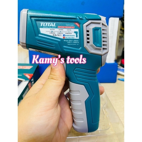 Máy đo nhiệt độ tia hồng ngoại TOTAL THIT015501 từ -30 độ C đến 550 độ C ( súng bắn nhiệt độ)