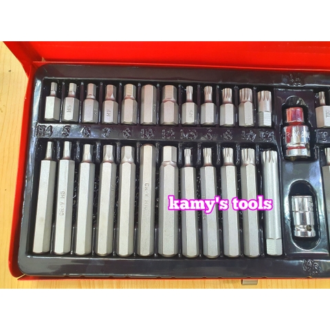 Bộ Lục Giác 40 Chi Tiết, Bộ Mũi Vít Lục Giác Sao Mở Mẹc 40 Món
