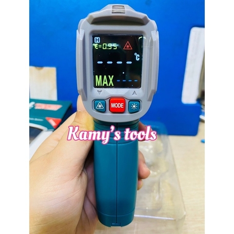 Máy đo nhiệt độ tia hồng ngoại TOTAL THIT015501 từ -30 độ C đến 550 độ C ( súng bắn nhiệt độ)