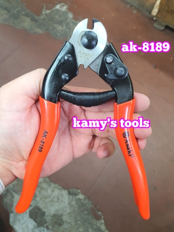 Kìm Cắt Cáp Thép 200mm Asaki Ak-8189, Kiềm Cắt Cáp Thép