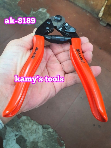 Kìm Cắt Cáp Thép 200mm Asaki Ak-8189, Kiềm Cắt Cáp Thép