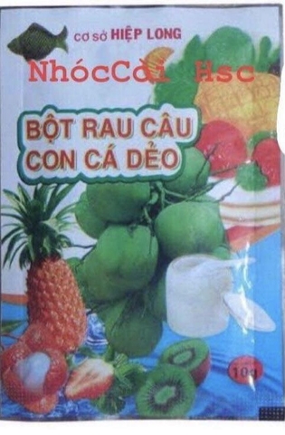 Bột rau câu con cá dẻo