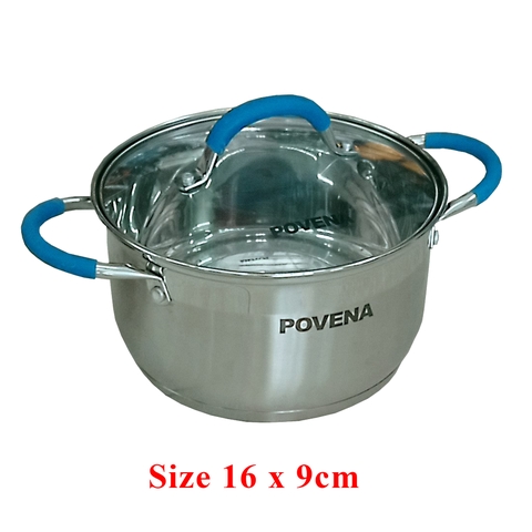 Bộ Nồi INOX  3 Món Đáy Từ POVENA - C5