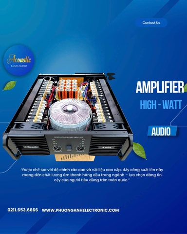 Đẩy công suất 2 kênh Acoustic A2000
