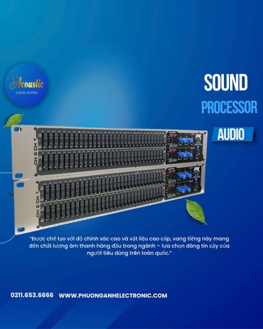 Lọc Xì Equalizer PK KM800, Lọc Xì Âm Thanh 2 Kênh chất lượng cao, chống hú rít.