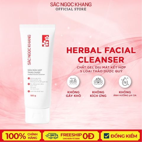 Sữa Rửa Mặt Thảo Dược Sắc Ngọc Khang (Herbal Facial Cleanser)  100g