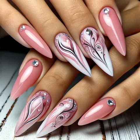 Bộ Sưu Tập Nails Hồng Thạch Ombre Khiến Bạn
