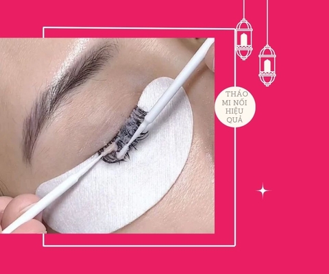 Cách tháo mi nối bằng nguyên liệu tự nhiên và sáp tháo mi